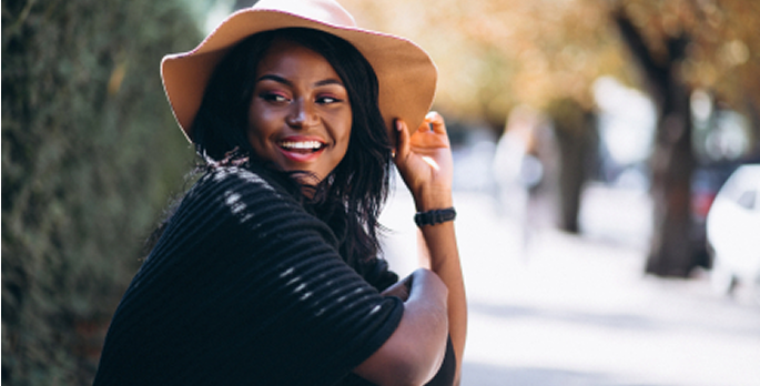 Woman with hat